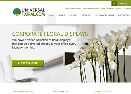 Framework Design launch new site for Universal Floral