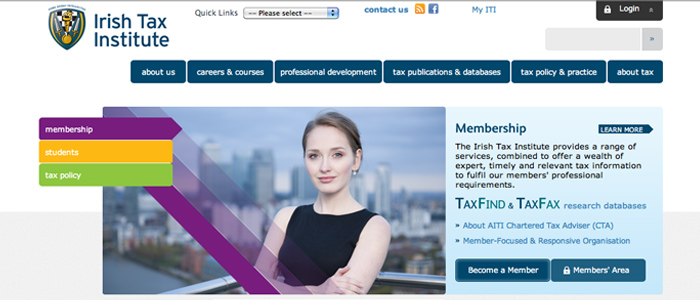 Clean, contemporary website launched for the Irish Tax Institute