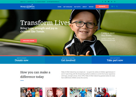 New Website Launched for Make-A-Wish Ireland