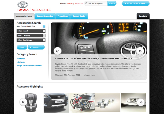 Toyota Accessories Site Launched