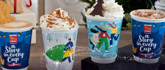 Collaboration for new Insomnia Christmas Cups