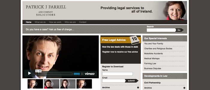 New Site Launched for Patrick J Farrell & Co. Solicitors